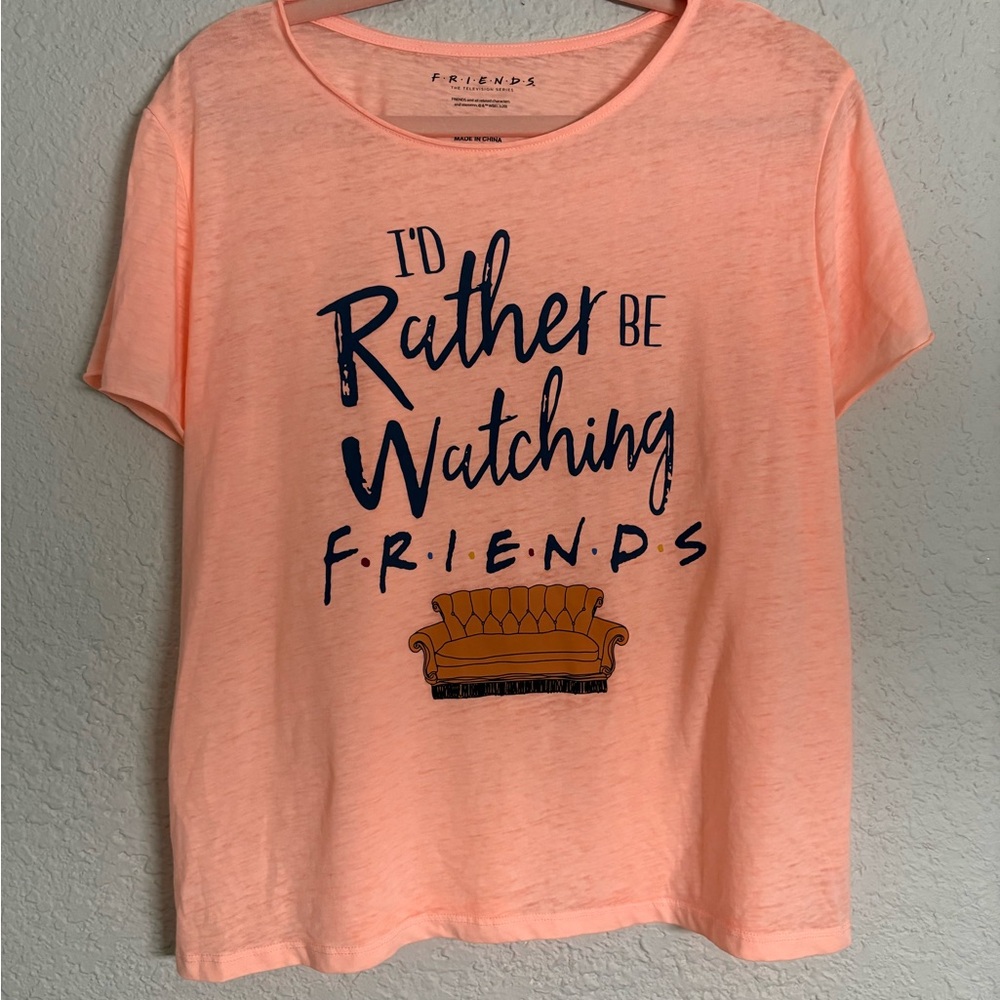 FRIENDS TV Series Sleep Pajama Orange Top
